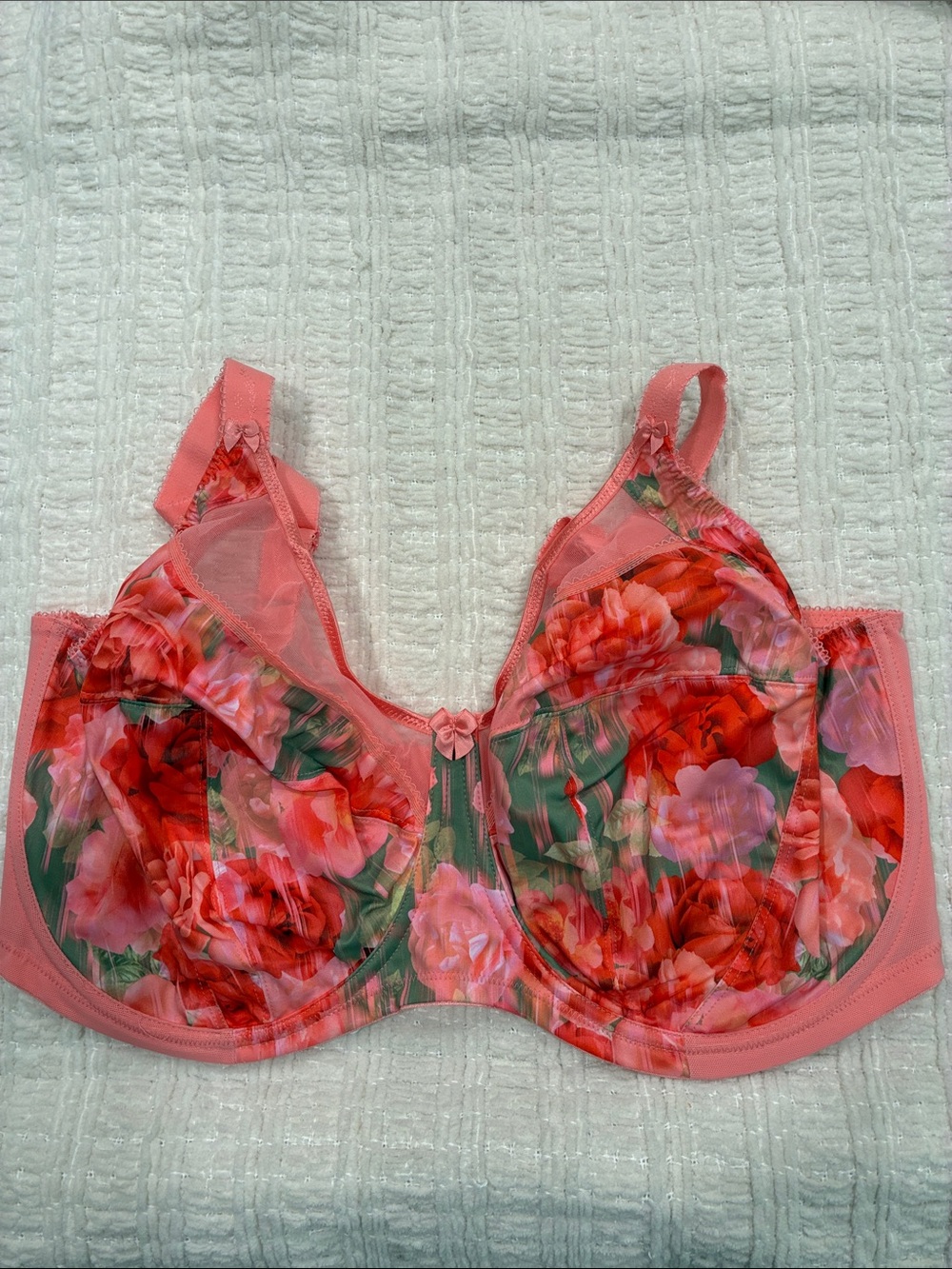 Goddess Rose Garden Pink Floral Underwire Bra 42K NWT - Picture 3 of 5